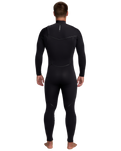 The Quiksilver Mens Marathon Sessions 5/4/3mm Chest Zip Wetsuit in Black