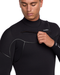 The Quiksilver Mens Marathon Sessions 5/4/3mm Chest Zip Wetsuit in Black