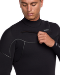 The Quiksilver Mens Marathon Sessions 5/4/3mm Chest Zip Wetsuit in Black
