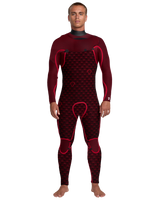 The Quiksilver Mens Marathon Sessions 5/4/3mm Chest Zip Wetsuit in Black