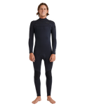 The Quiksilver Mens Everyday Sessions 5/4/3mm Chest Zip Wetsuit in Black