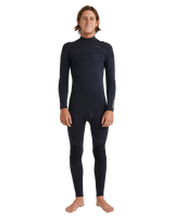The Quiksilver Mens Everyday Sessions 5/4/3mm Chest Zip Wetsuit in Black