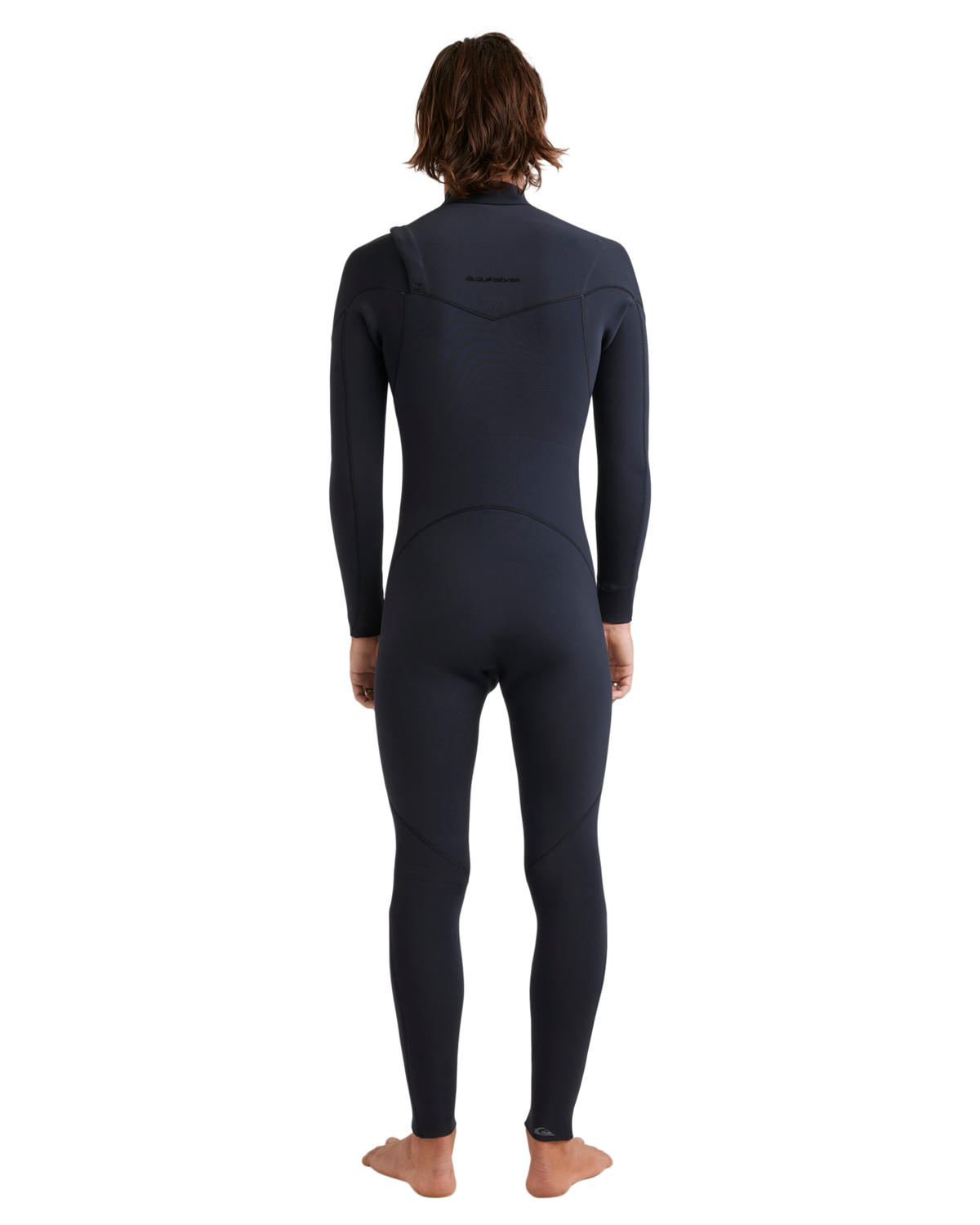 The Quiksilver Mens Everyday Sessions 5/4/3mm Chest Zip Wetsuit in Black