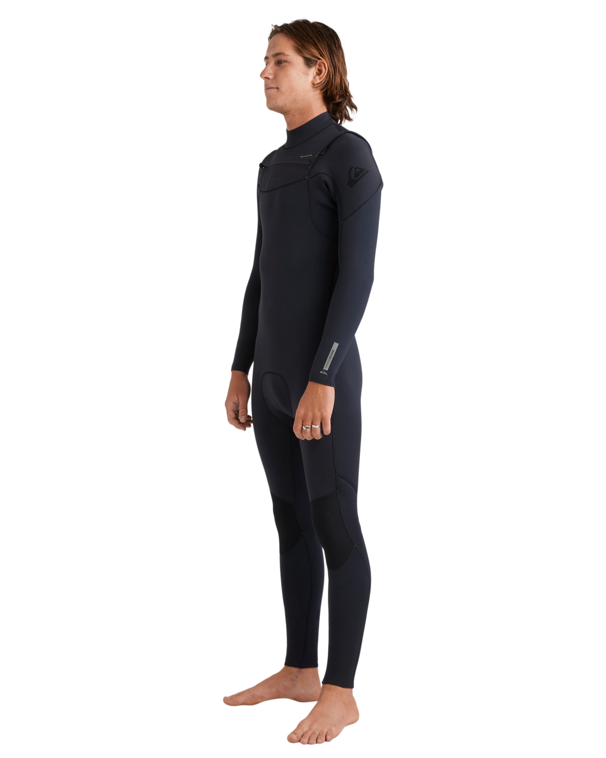 The Quiksilver Mens Everyday Sessions 5/4/3mm Chest Zip Wetsuit in Black