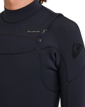 The Quiksilver Mens Everyday Sessions 5/4/3mm Chest Zip Wetsuit in Black