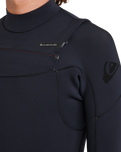 The Quiksilver Mens Everyday Sessions 5/4/3mm Chest Zip Wetsuit in Black