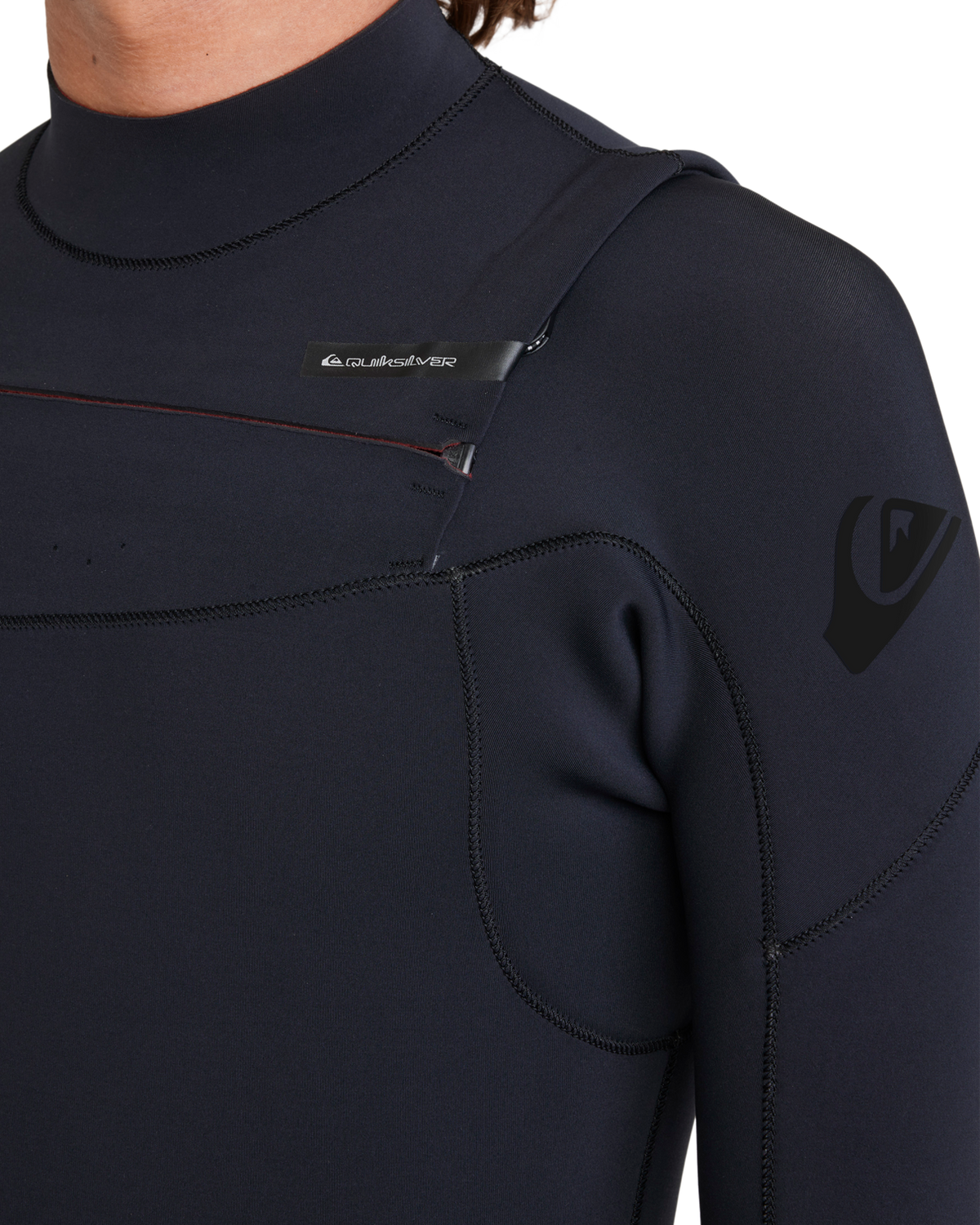 The Quiksilver Mens Everyday Sessions 5/4/3mm Chest Zip Wetsuit in Black
