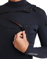 The Quiksilver Mens Everyday Sessions 5/4/3mm Chest Zip Wetsuit in Black