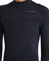 The Quiksilver Mens Everyday Sessions 5/4/3mm Chest Zip Wetsuit in Black