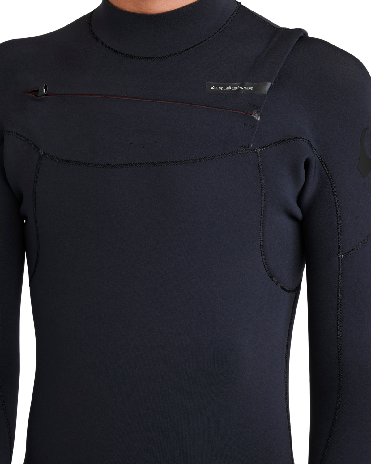The Quiksilver Mens Everyday Sessions 5/4/3mm Chest Zip Wetsuit in Black