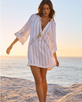 The Spell Womens Saturn Returns Mini Kaftan in Antique White