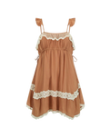 Poison Peach Dress in Rose