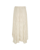 Labyrinth Lace Maxi Skirt in Cloud Cream
