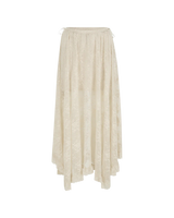 Labyrinth Lace Maxi Skirt in Cloud Cream