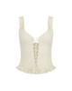 Glastonbury Lace Cami Top in Antique White