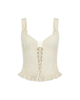 Glastonbury Lace Cami Top in Antique White