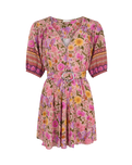 Swan Lake Mini Dress in Lilac Rose