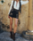 The Spell Womens Night Sky Shorts in Midnight