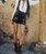 The Spell Womens Night Sky Shorts in Midnight