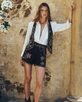 The Spell Womens Night Sky Waistcoat in Midnight