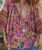 The Spell Womens Swan Lake Flutter Sleeve Shirt in Lilac Rose