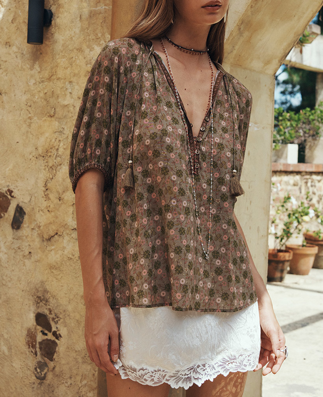 The Spell Womens Swan Lake Shirt in Sage