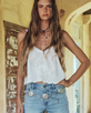 The Spell Vintage Peticoat Cami in Vintage White | Available at Anns Cottage