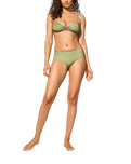 Le Soleil Hight Waist Bikini Bottoms in Jungle Roof