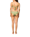 Le Soleil Hight Waist Bikini Bottoms in Jungle Roof