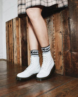 The Dr Martens Womens 1460 Pascal Virginia Boots in White Anns Cottage Ann s Cottage
