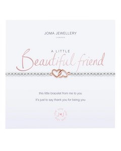 A Little Beautiful Friend Bracelet in Silver & Rose Gold