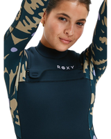 Swell Series Natural 5/4mm Chest Zip Wetsuit in Black Floral