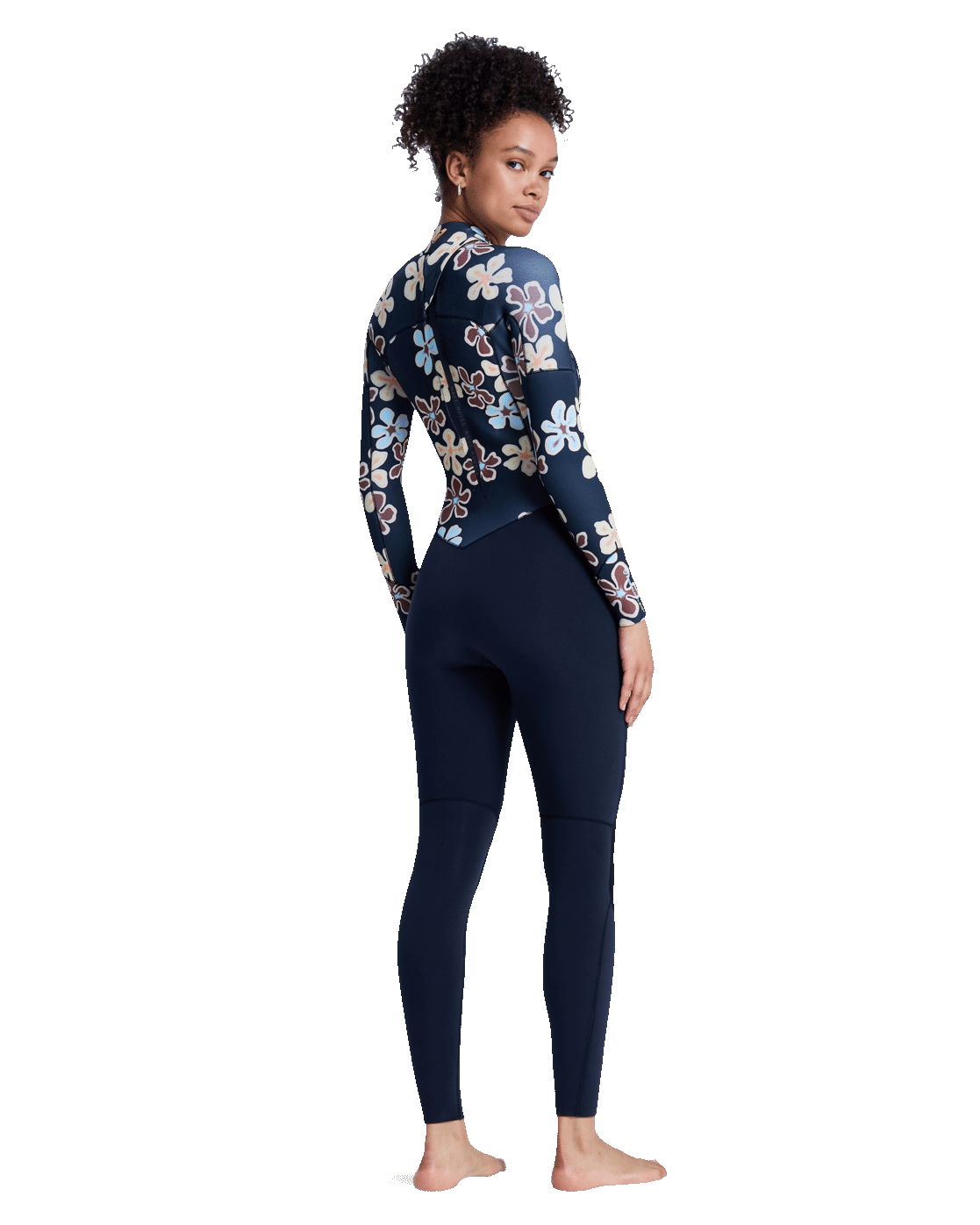 Swell Natural 3/2mm Back Zip Wetsuit in Flower
