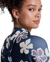 Swell Natural 3/2mm Back Zip Wetsuit in Flower