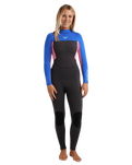 The Roxy Womens Prologue+ 5/4mm Back Zip Wetsuit in Cobalt