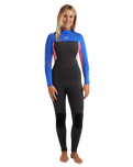 The Roxy Womens Prologue+ 5/4mm Back Zip Wetsuit in Cobalt