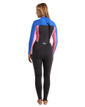 The Roxy Womens Prologue+ 5/4mm Back Zip Wetsuit in Cobalt