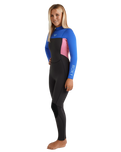The Roxy Womens Prologue+ 5/4mm Back Zip Wetsuit in Cobalt