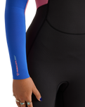 The Roxy Womens Prologue+ 5/4mm Back Zip Wetsuit in Cobalt