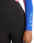 The Roxy Womens Prologue+ 5/4mm Back Zip Wetsuit in Cobalt