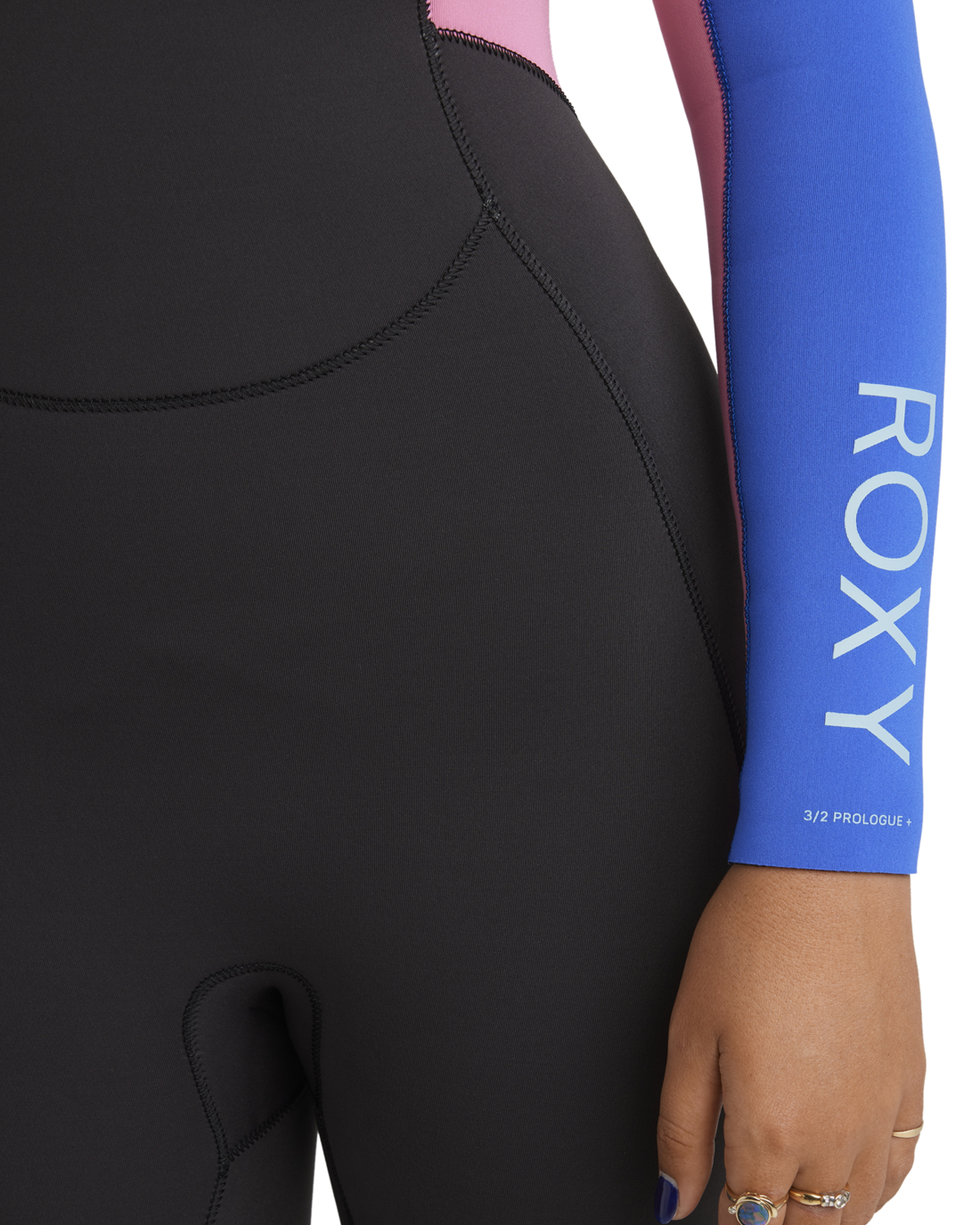 The Roxy Womens Prologue+ 5/4mm Back Zip Wetsuit in Cobalt