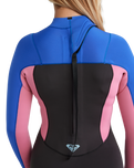The Roxy Womens Prologue+ 5/4mm Back Zip Wetsuit in Cobalt