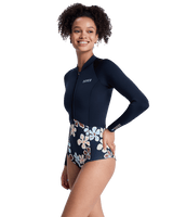 Swell Natural 1mm Front Zip Spring Suit in Flower