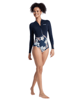 Swell Natural 1mm Front Zip Spring Suit in Flower