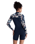 Swell Natural 2mm Front Zip Spring Wetsuit in Flower