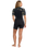 Swell Natural 2mm Back Zip Shorty Spring Wetsuit in Black Floral