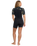 Swell Natural 2mm Back Zip Shorty Spring Wetsuit in Black Floral