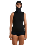 The Roxy Swell Series Natural 2mm Hooded Wetsuit Vest in Black