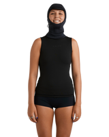 The Roxy Swell Series Natural 2mm Hooded Wetsuit Vest in Black