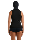 The Roxy Swell Series Natural 2mm Hooded Wetsuit Vest in Black